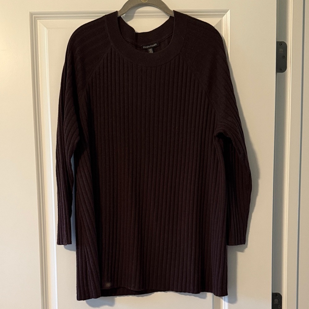 Eileen Fisher Crewneck Sweater - Deep Brown